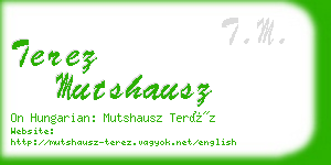 terez mutshausz business card